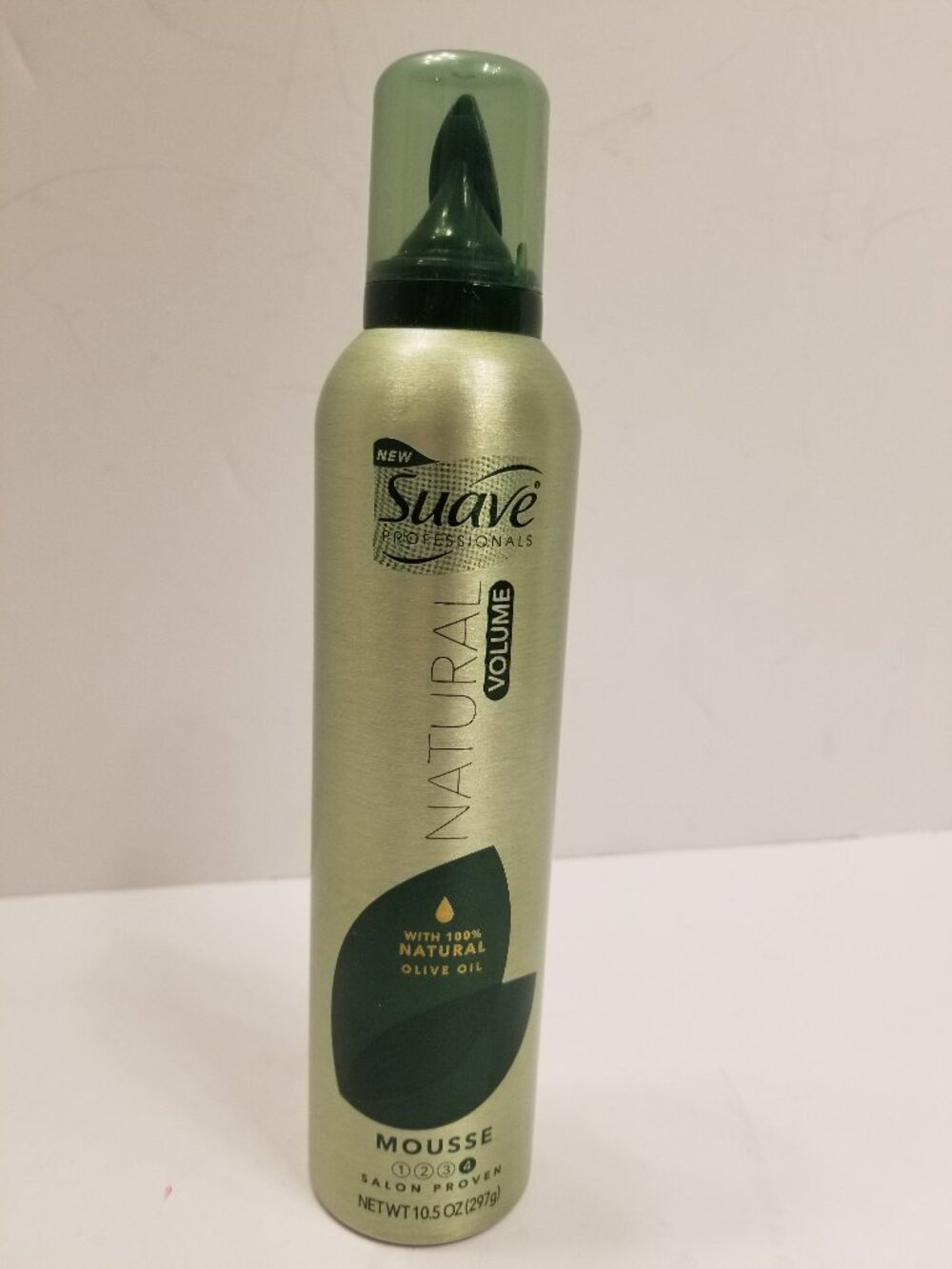Suave Professionals Natural Volume Mousse w/ 100% Olive Oil 10.5 oz Salon Proven